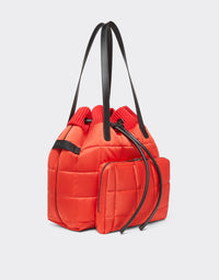 Sac seau unisexe matelassé - Rosso Dino