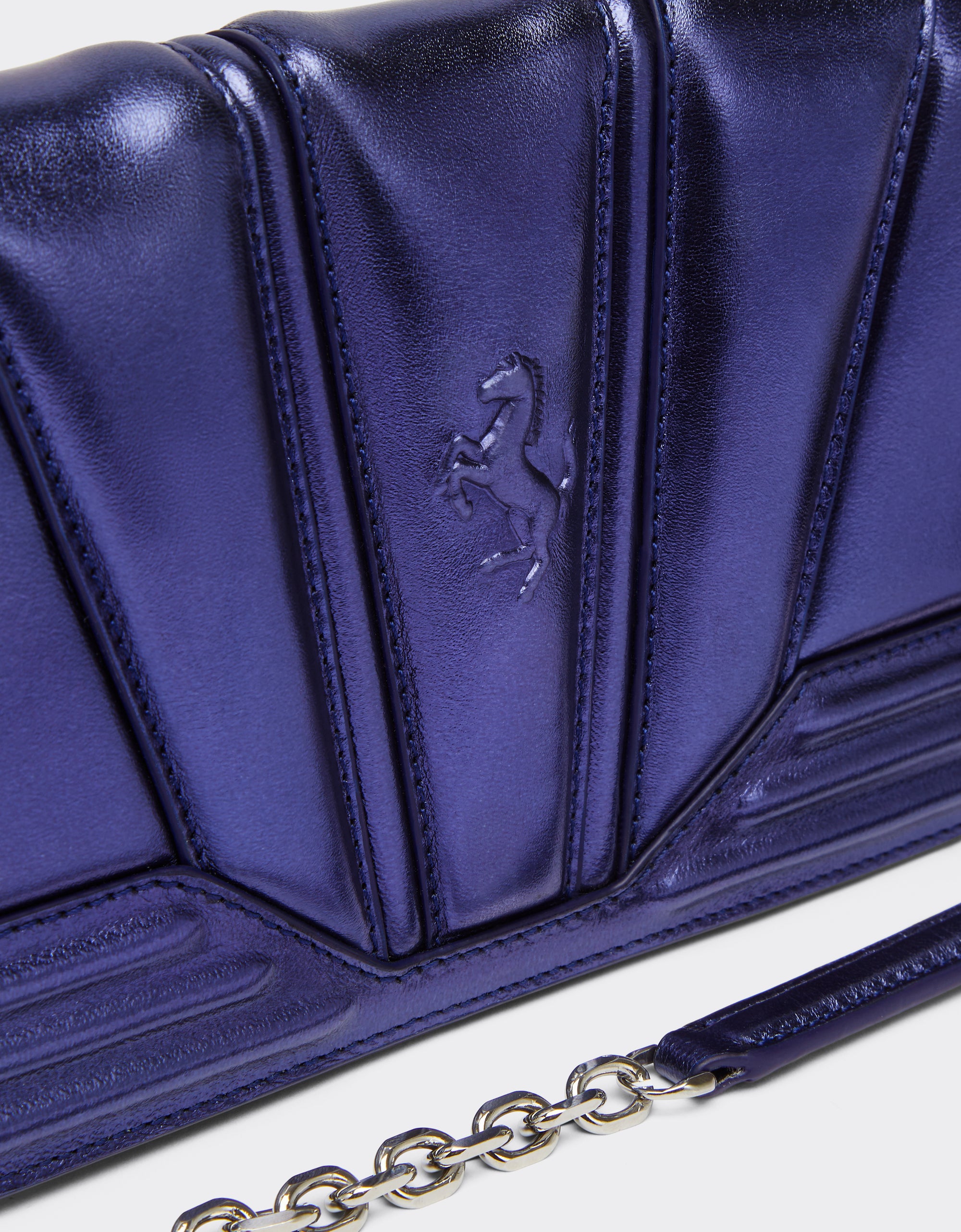Sac avec chaîne unisexe Ferrari GT en cuir lamé - Carta Da Zucchero
