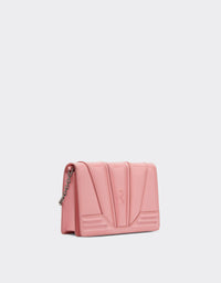 Sac avec chaîne unisexe Ferrari GT en cuir verni - Rosa
