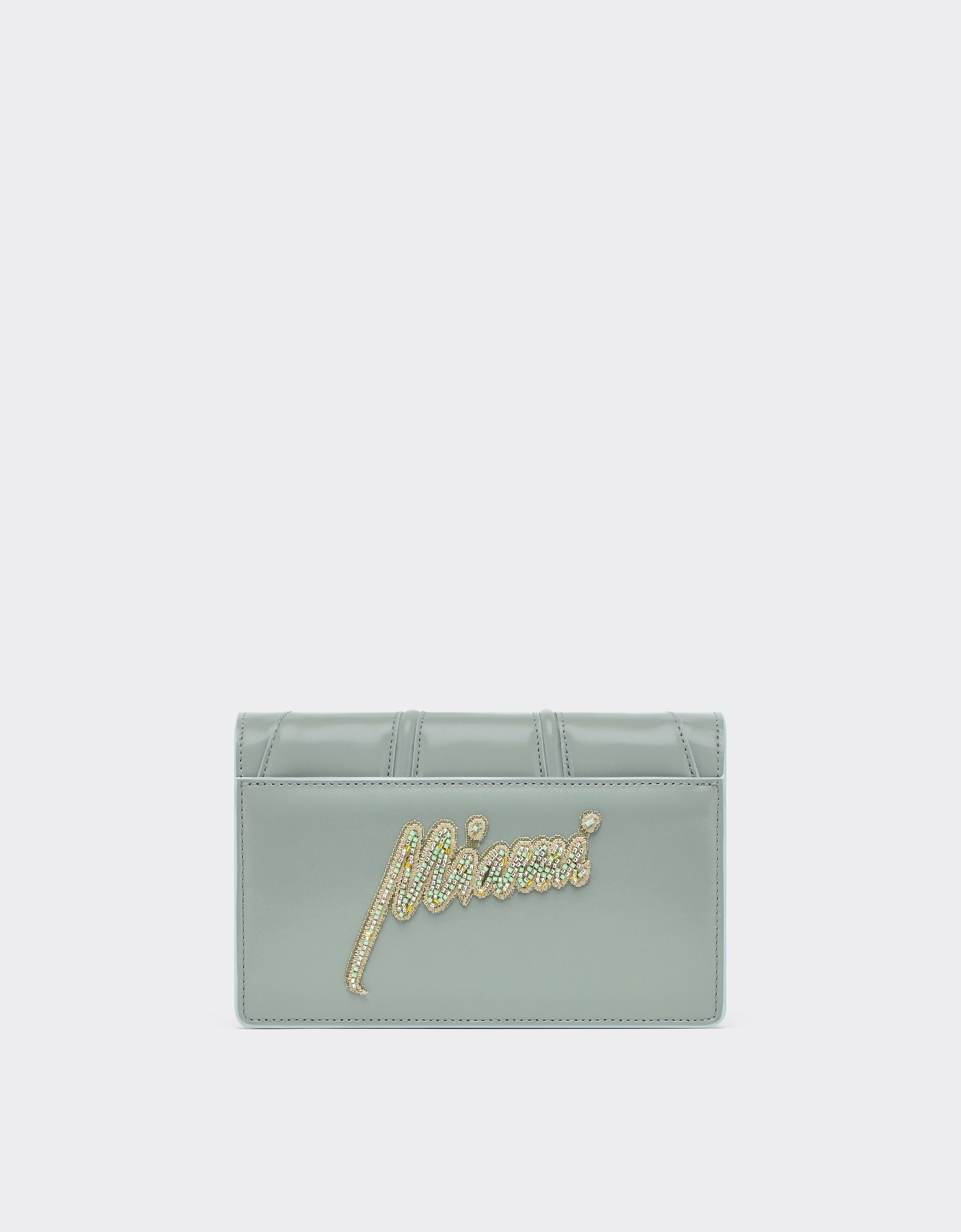 Sac avec chaîne unisexe Miami Collection en cuir - Grigio