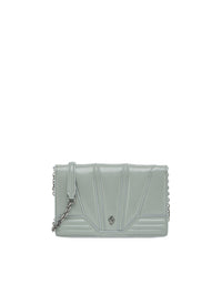 Sac avec chaîne unisexe Miami Collection en cuir - Grigio
