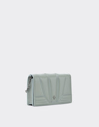 Sac avec chaîne unisexe Miami Collection en cuir - Grigio