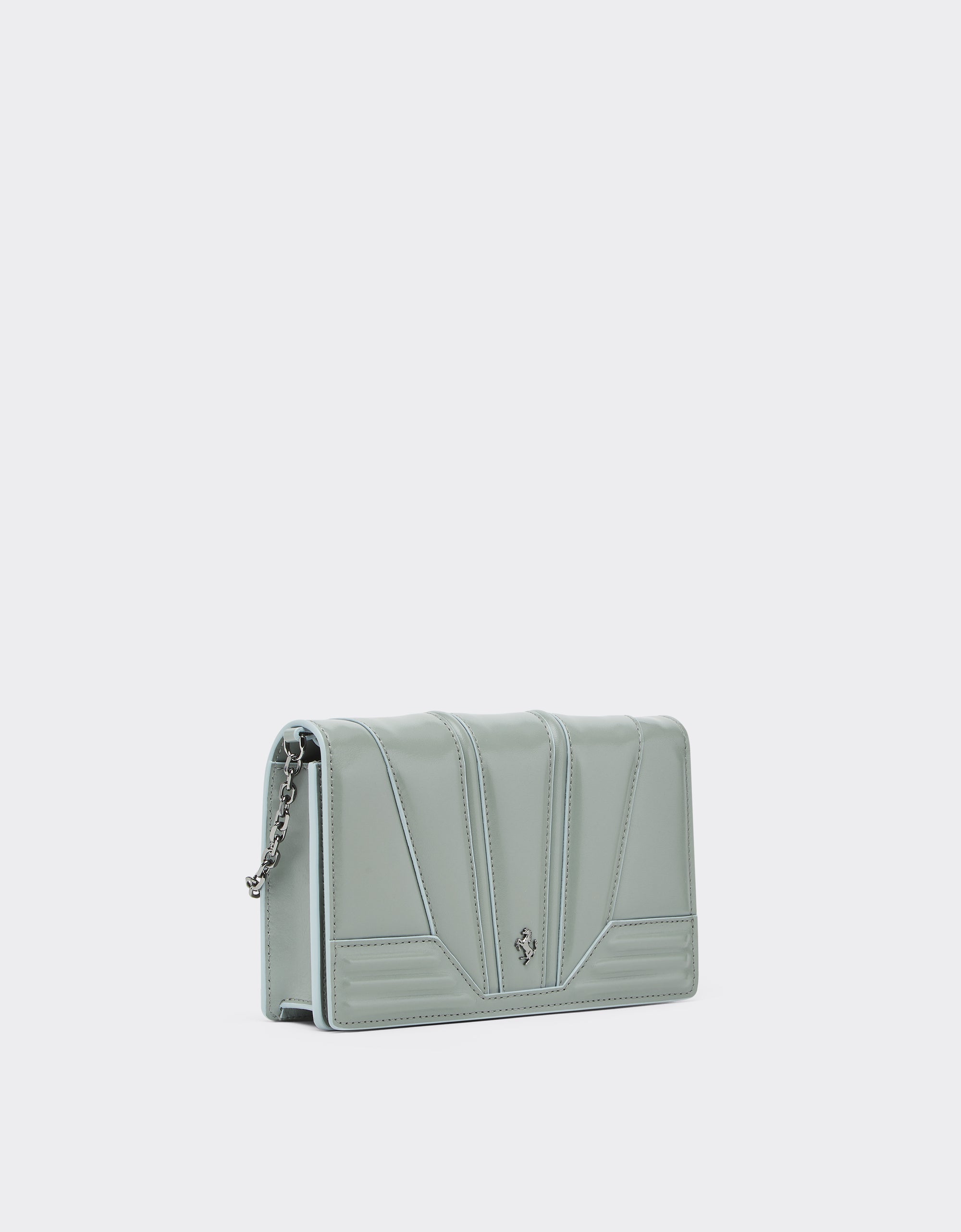 Sac avec chaîne unisexe Miami Collection en cuir - Grigio