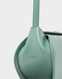 Mini sac Dino Ferrari en cuir - Verde Ficus