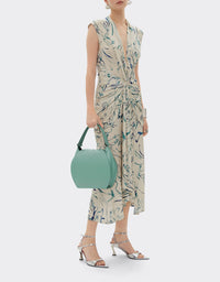 Sac hobo Dino Ferrari en cuir - Verde Ficus