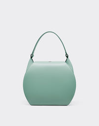 Sac hobo Dino Ferrari en cuir - Verde Ficus