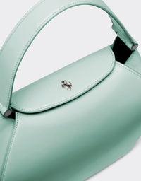 Sac hobo Dino Ferrari en cuir - Verde Ficus