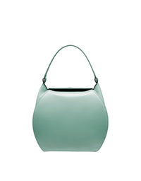 Sac hobo Dino Ferrari en cuir - Verde Ficus