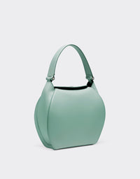Sac hobo Dino Ferrari en cuir - Verde Ficus
