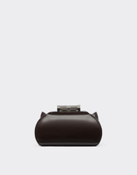 Mini sac Dino Ferrari en cuir - Marrone Scuro