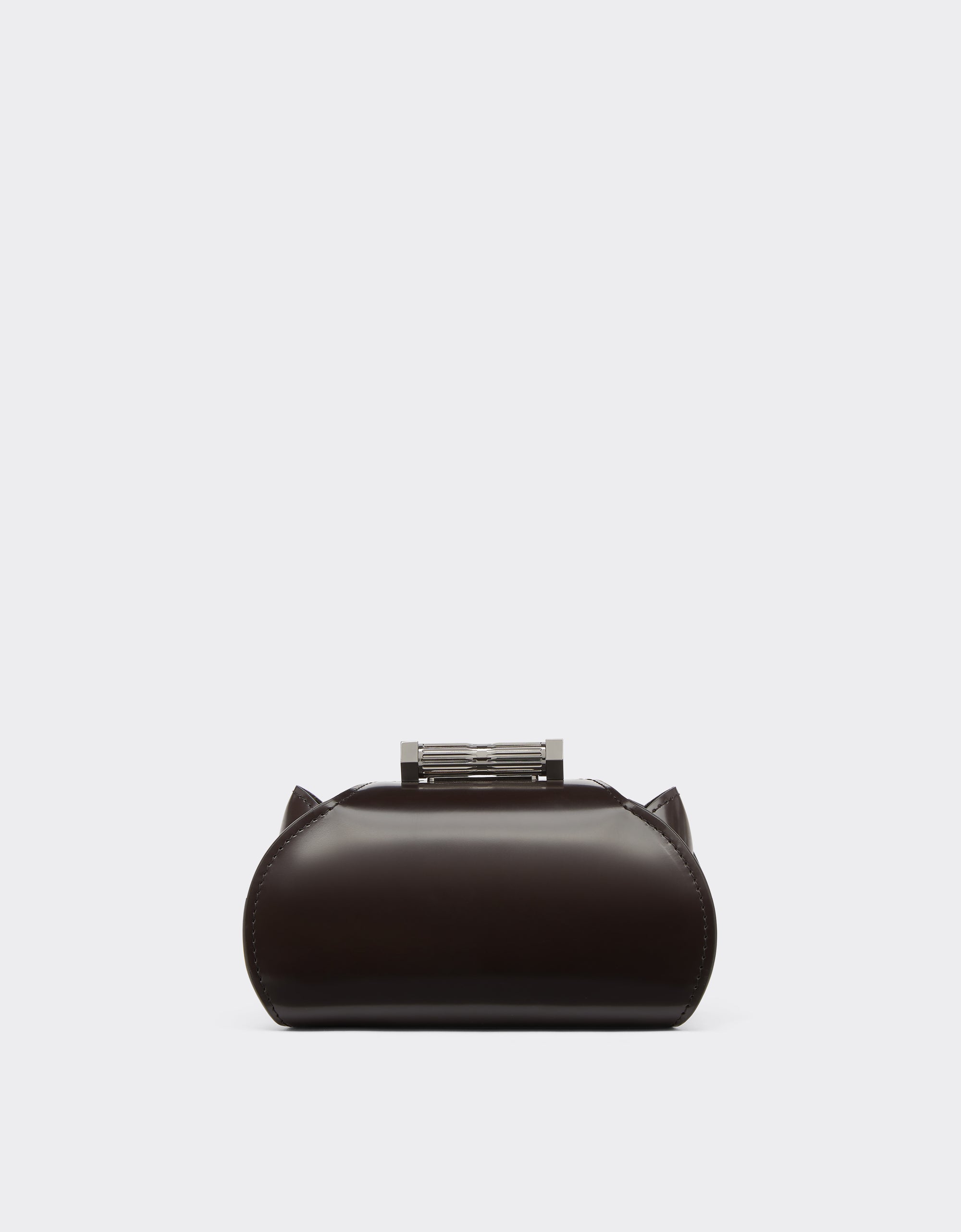 Mini sac Dino Ferrari en cuir - Marrone Scuro