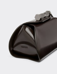 Mini sac Dino Ferrari en cuir - Marrone Scuro