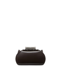 Mini sac Dino Ferrari en cuir - Marrone Scuro