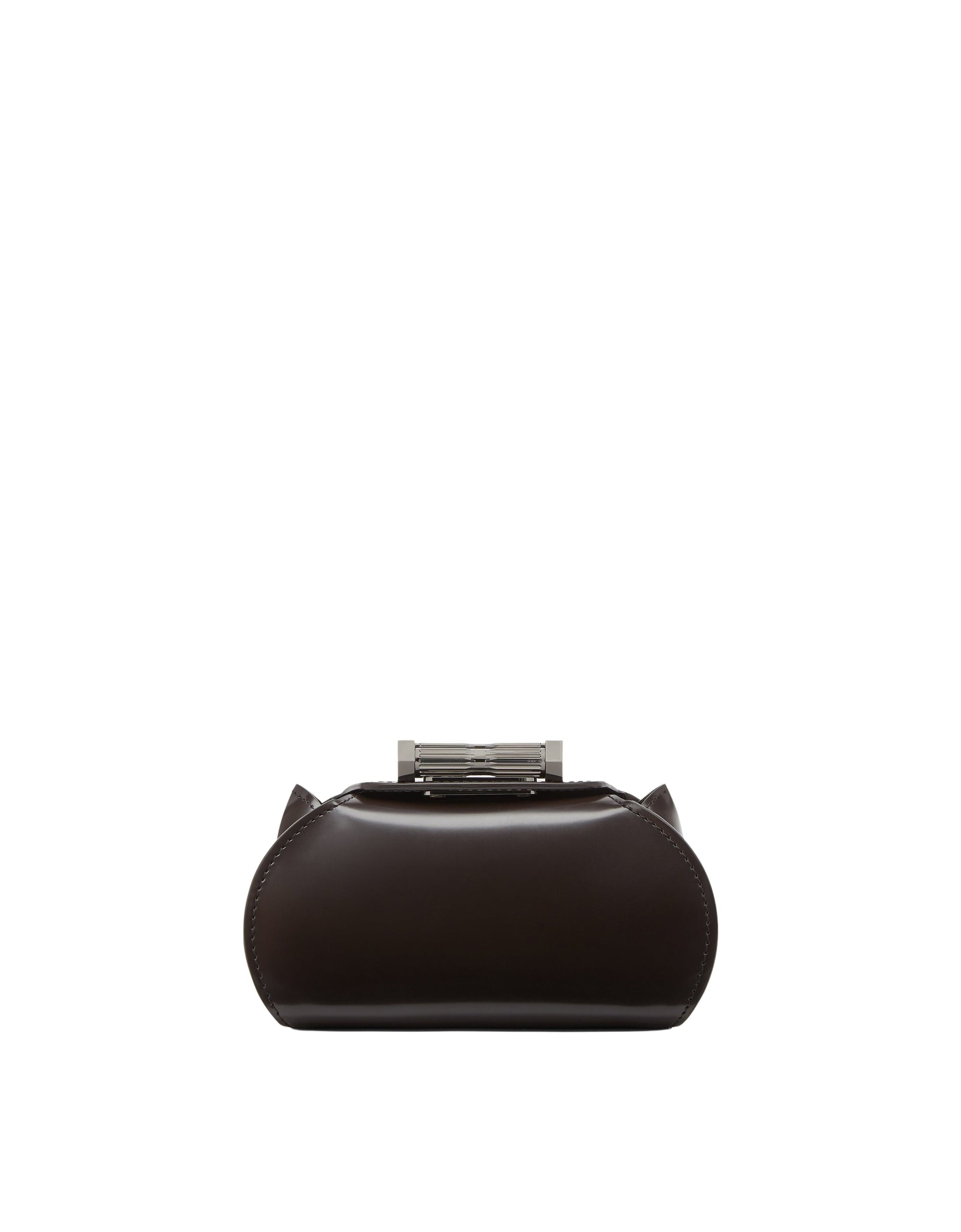 Mini sac Dino Ferrari en cuir - Marrone Scuro