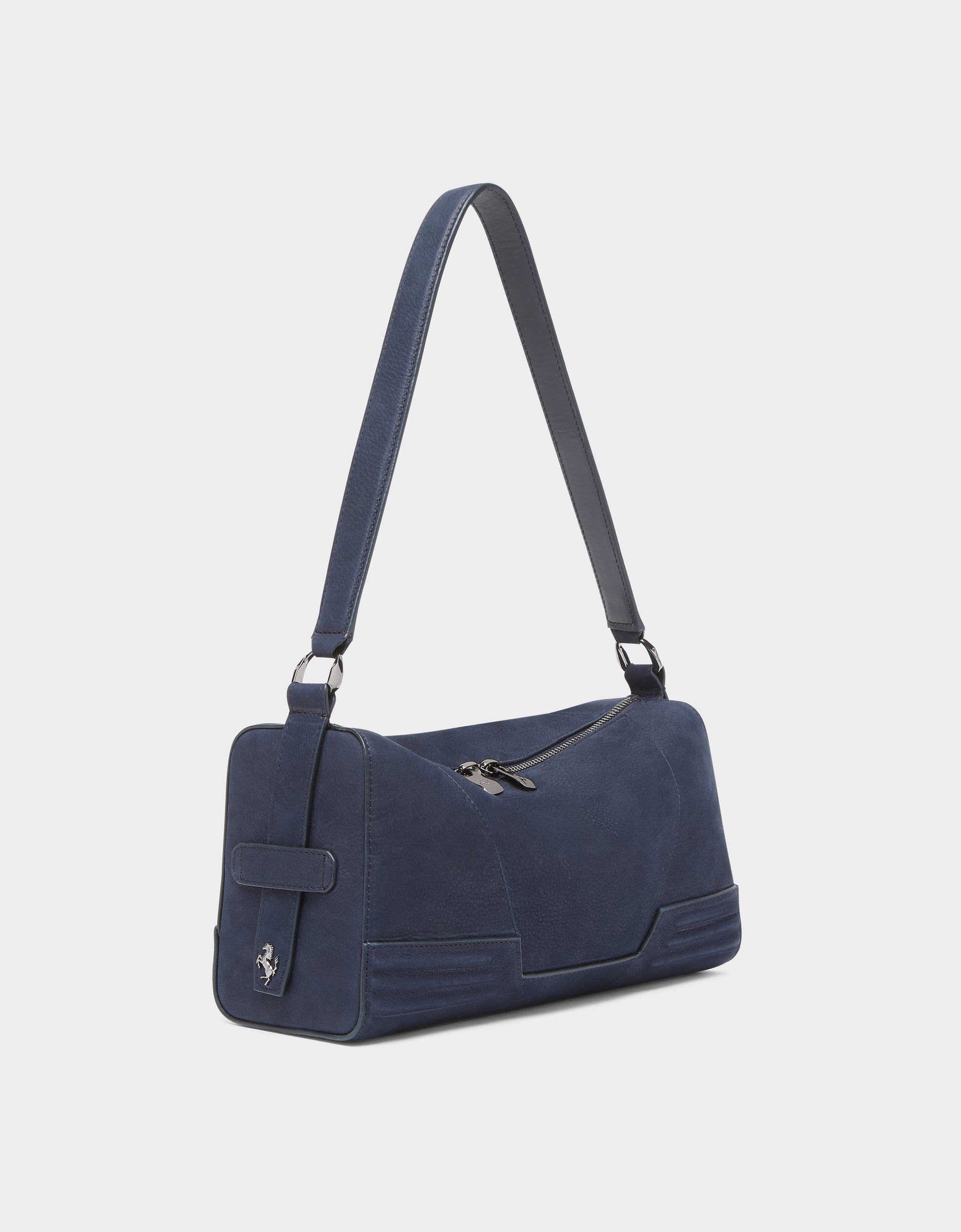 Sac bandoulière Ferrari GT en cuir - Navy Blu