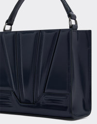 Sac à bandoulière  Ferrari GT en cuir - Navy Blu