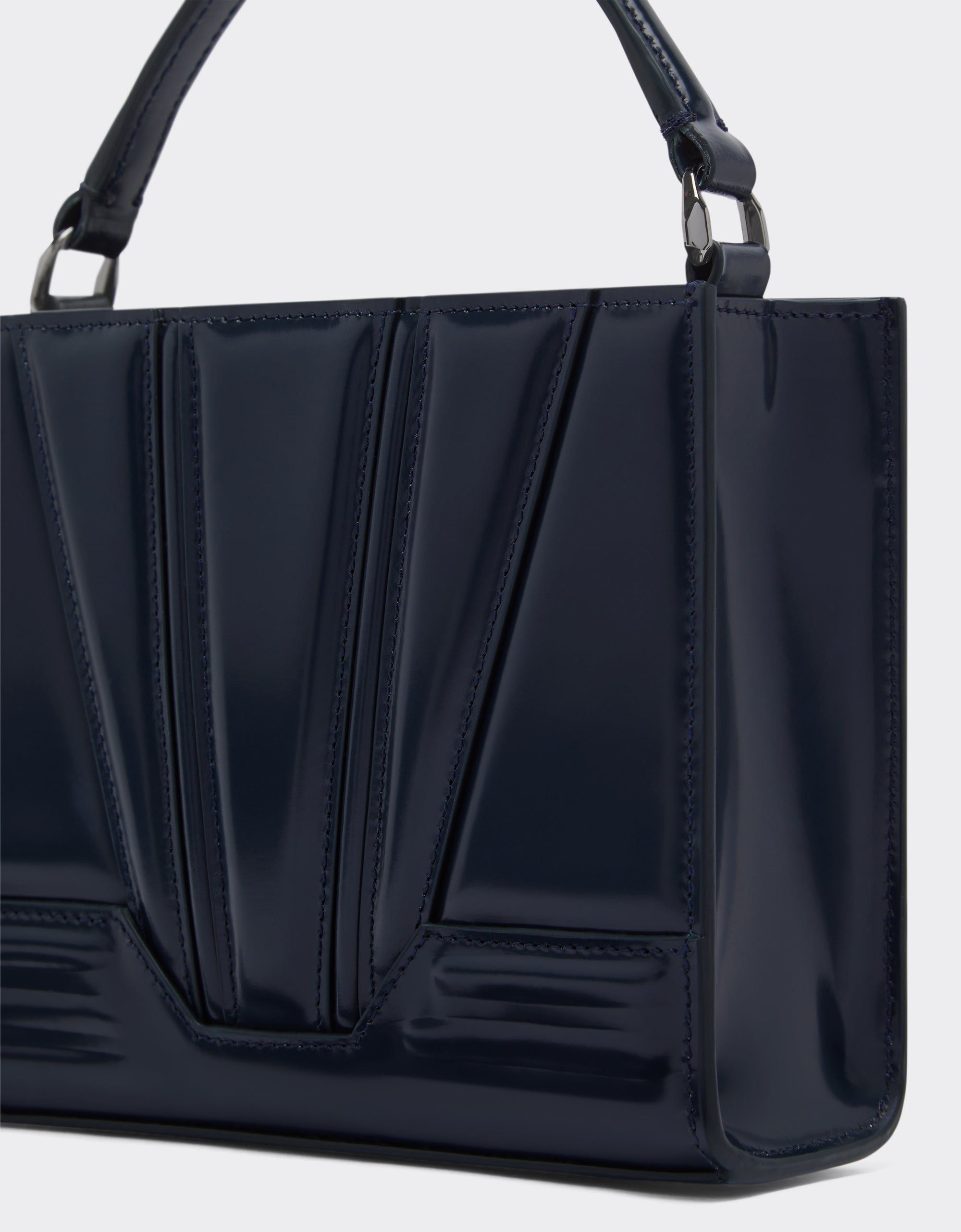Sac à bandoulière  Ferrari GT en cuir - Navy Blu
