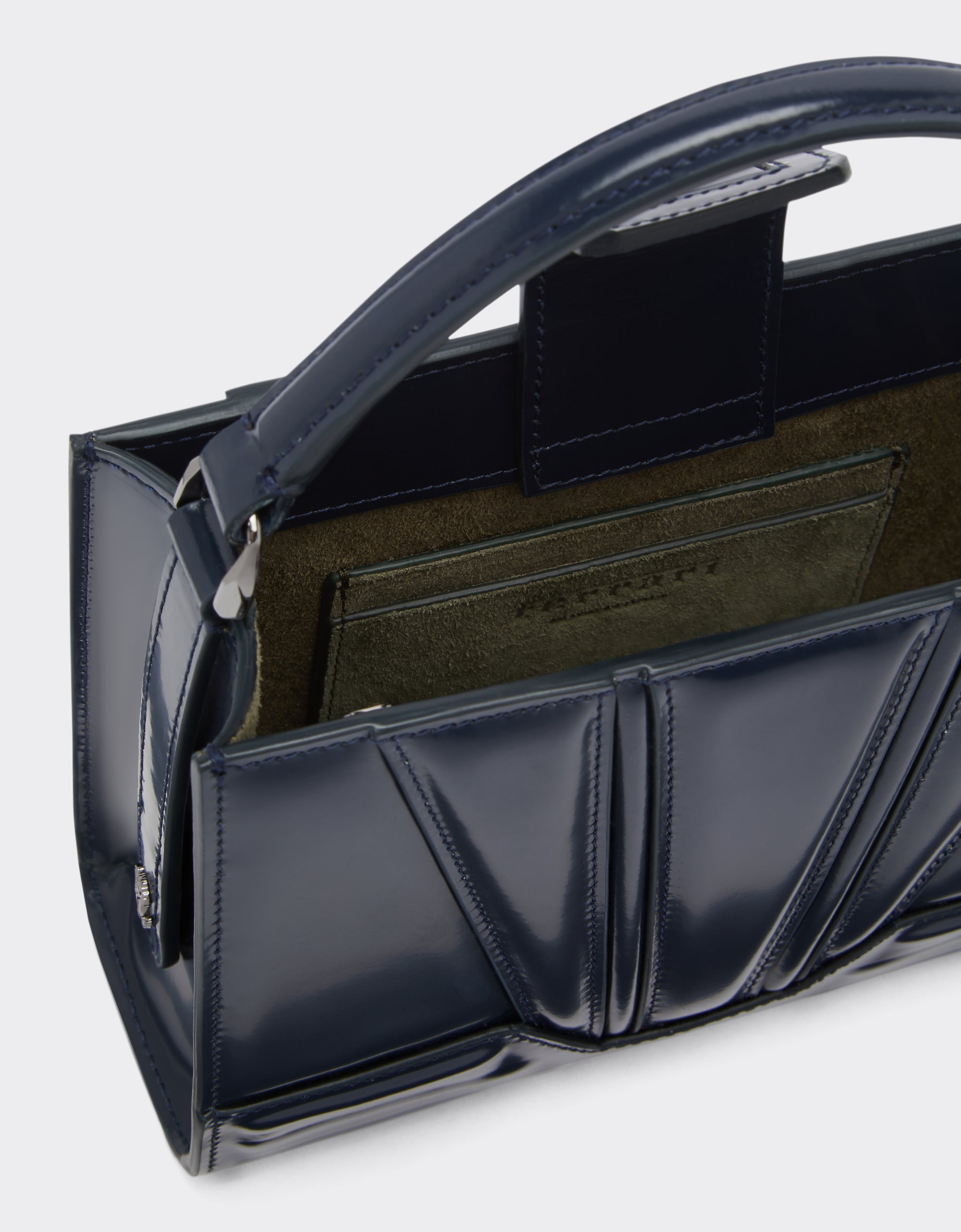 Sac à bandoulière  Ferrari GT en cuir - Navy Blu