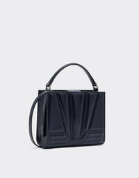 Sac à bandoulière  Ferrari GT en cuir - Navy Blu
