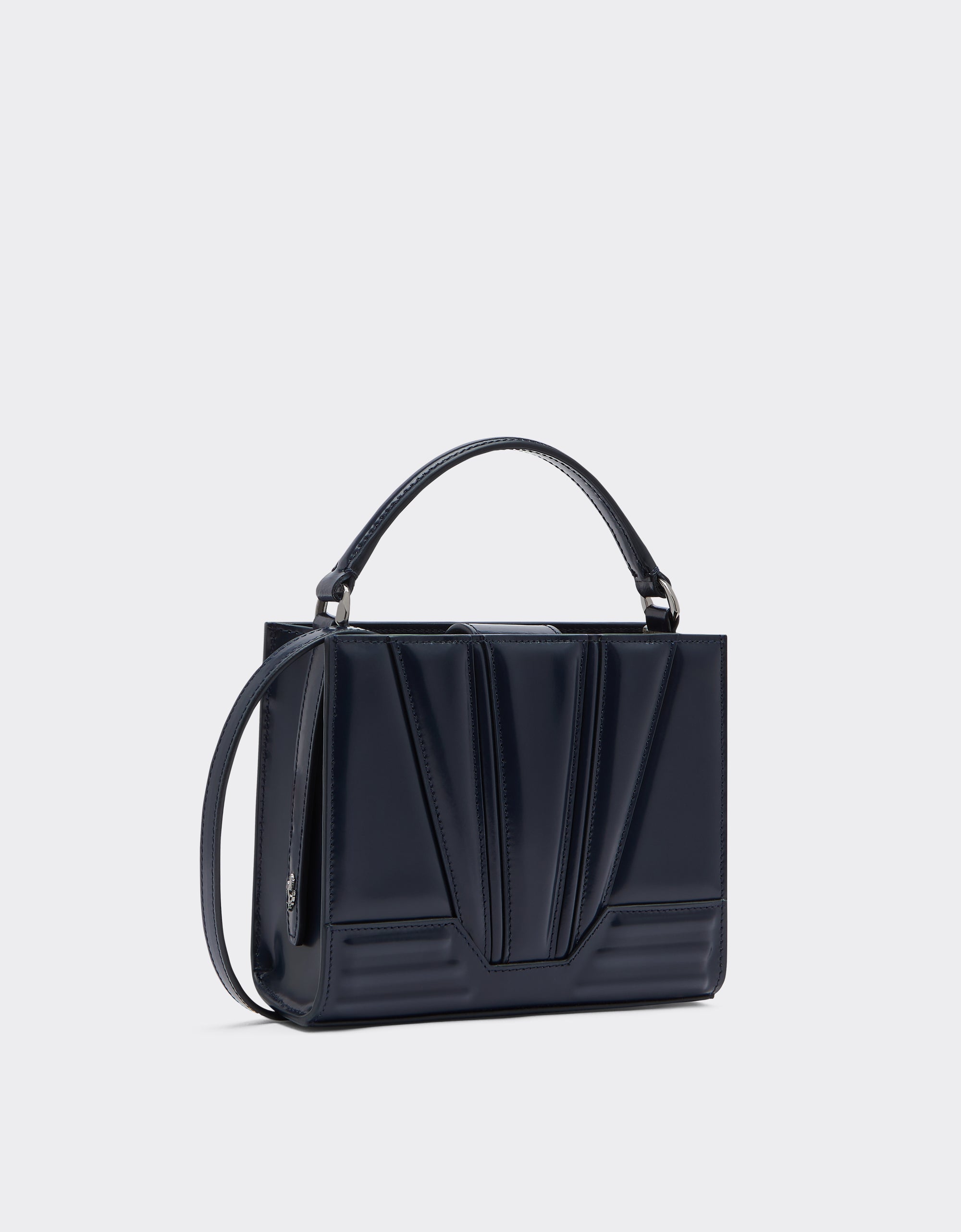 Sac à bandoulière  Ferrari GT en cuir - Navy Blu