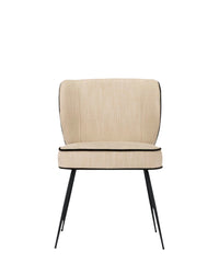 Chaise Wayne bicolore - Crème vanille
