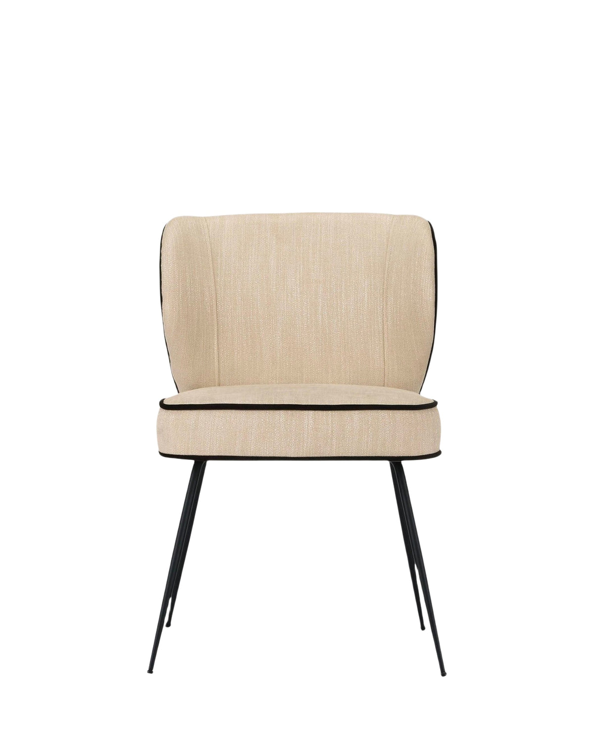 Chaise Wayne bicolore - Crème vanille