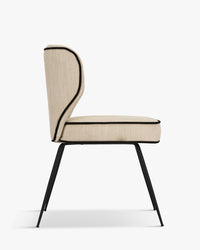 Chaise Wayne bicolore - Crème vanille