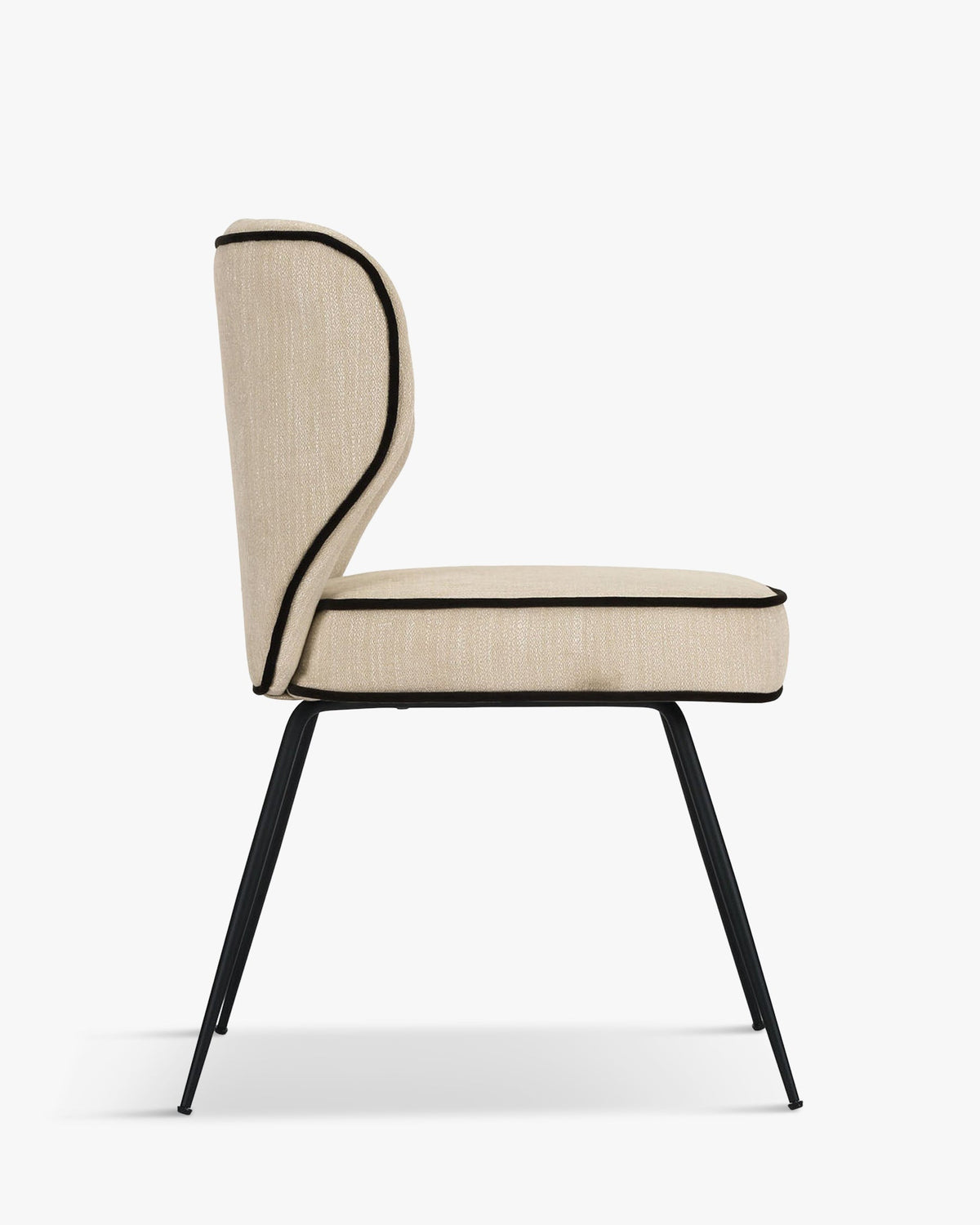 Chaise Wayne bicolore - Crème vanille