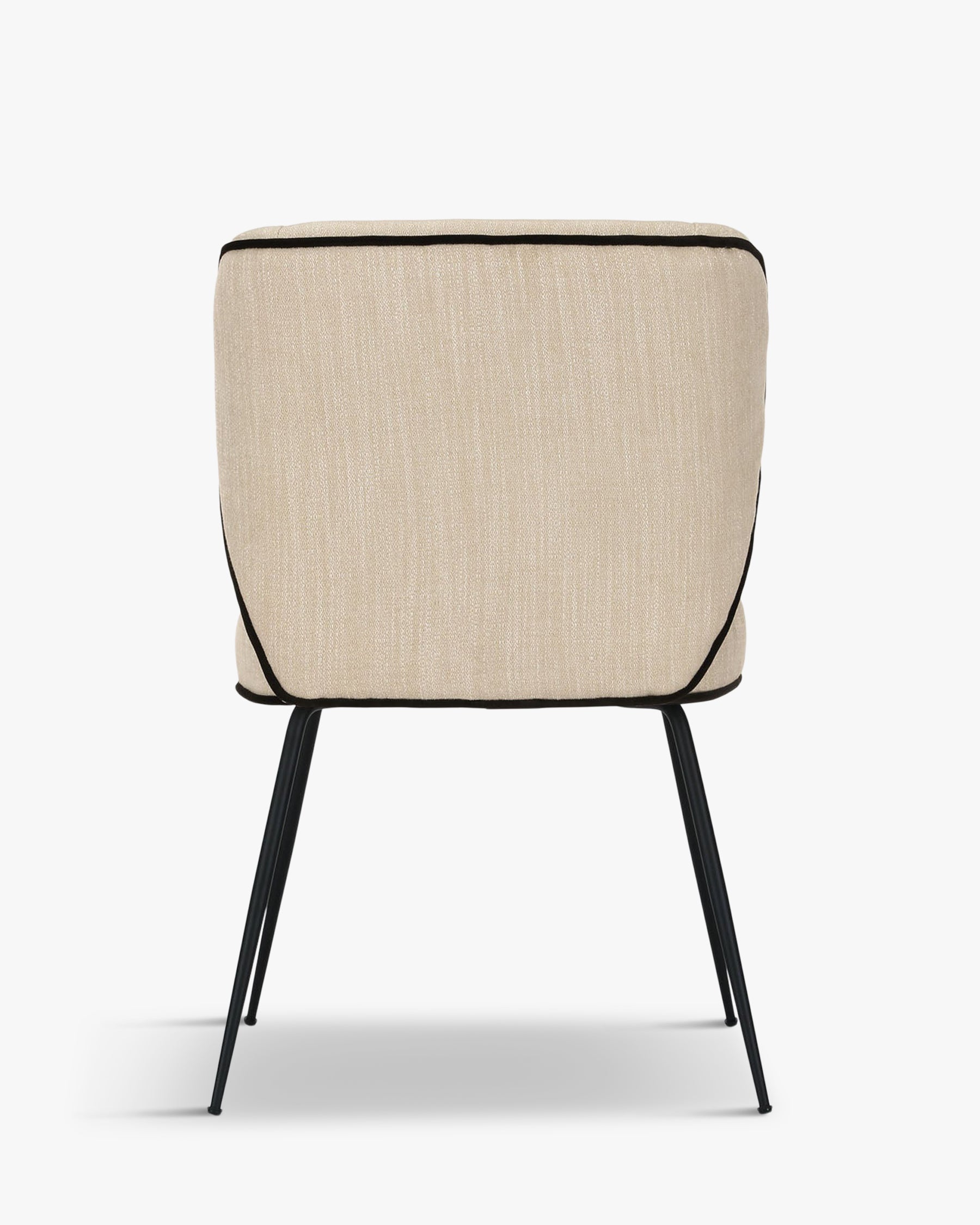 Chaise Wayne bicolore - Crème vanille