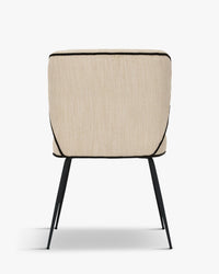 Chaise Wayne bicolore - Crème vanille