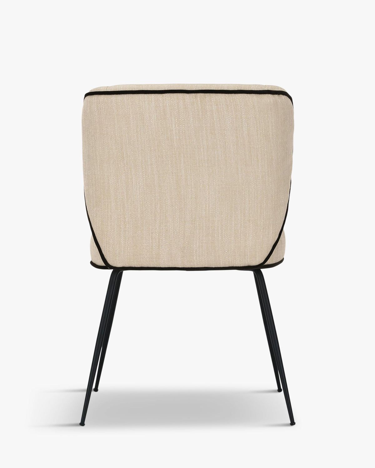 Chaise Wayne bicolore - Crème vanille