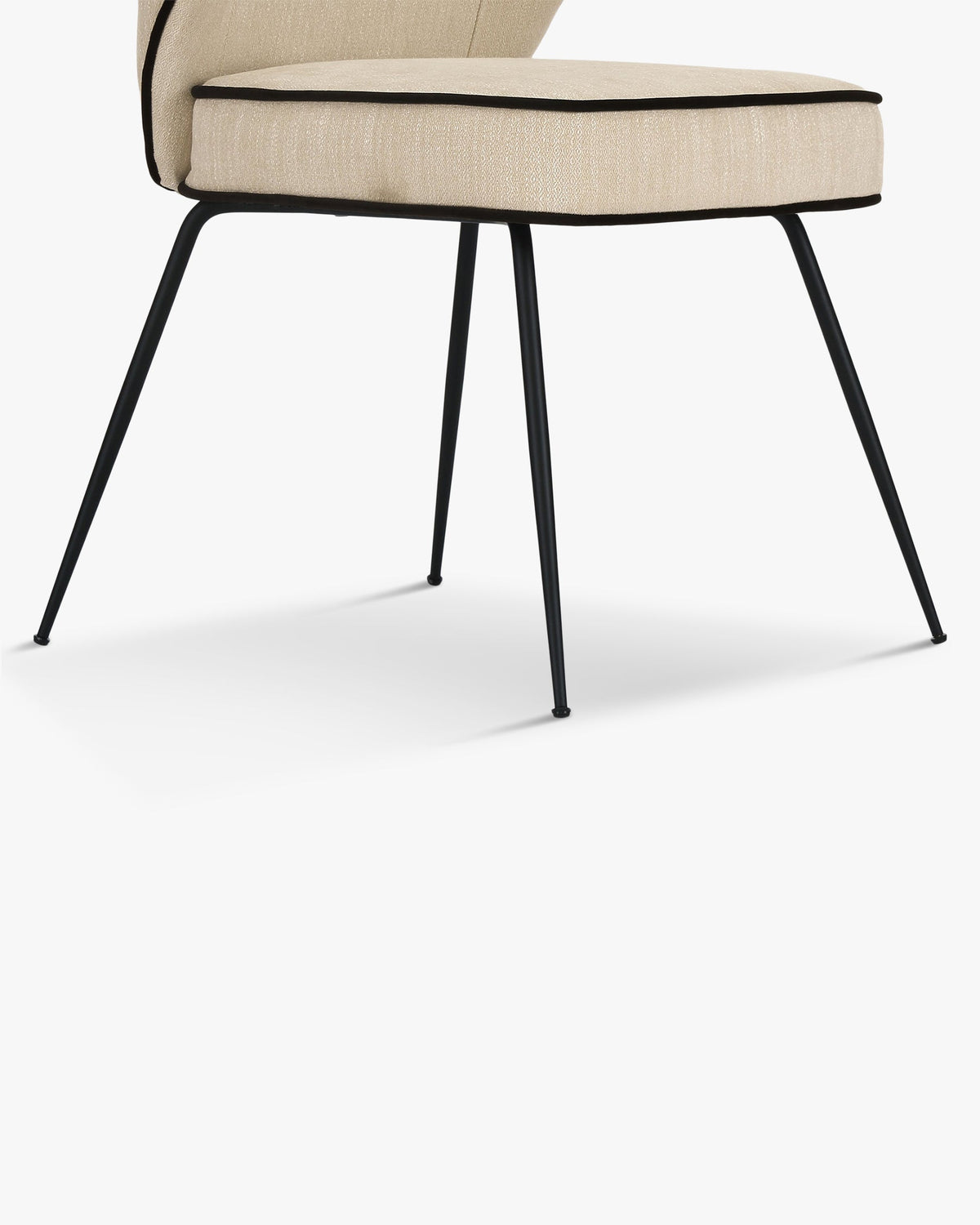 Chaise Wayne bicolore - Crème vanille