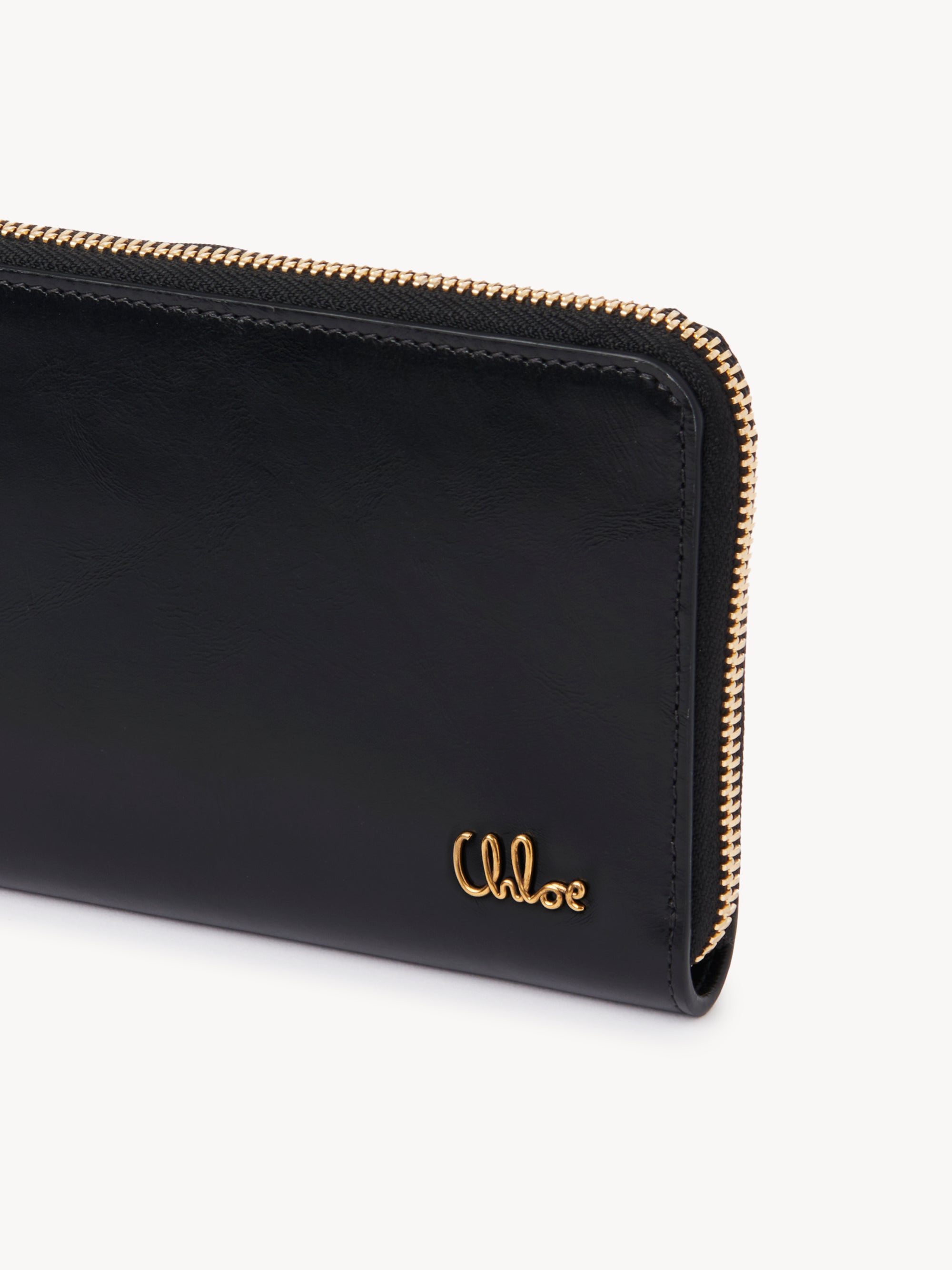 Long logo wallet - Black