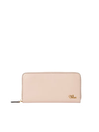 Long logo wallet - Cement Pink