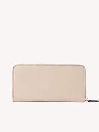 Long logo wallet - Cement Pink