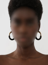 BASEPLUS_Black EARRINGS - Black