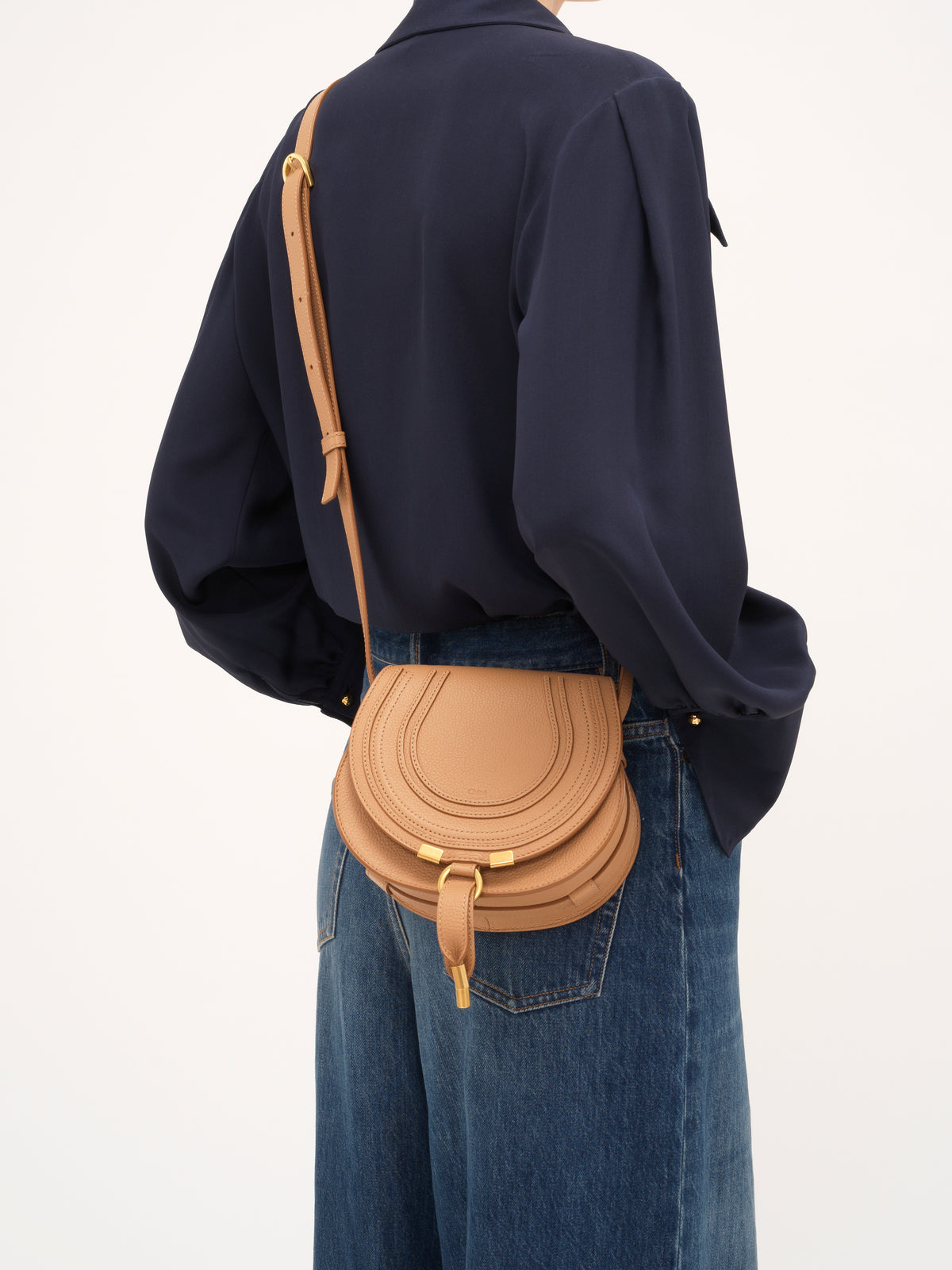 Light Tan SMALL SADDLE BAG - Light Tan