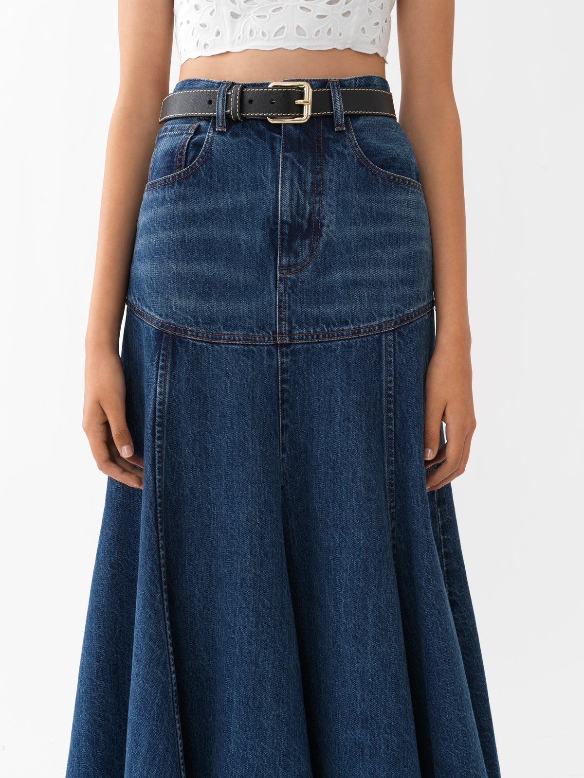 Dusky Blue SKIRT - Dusky Blue