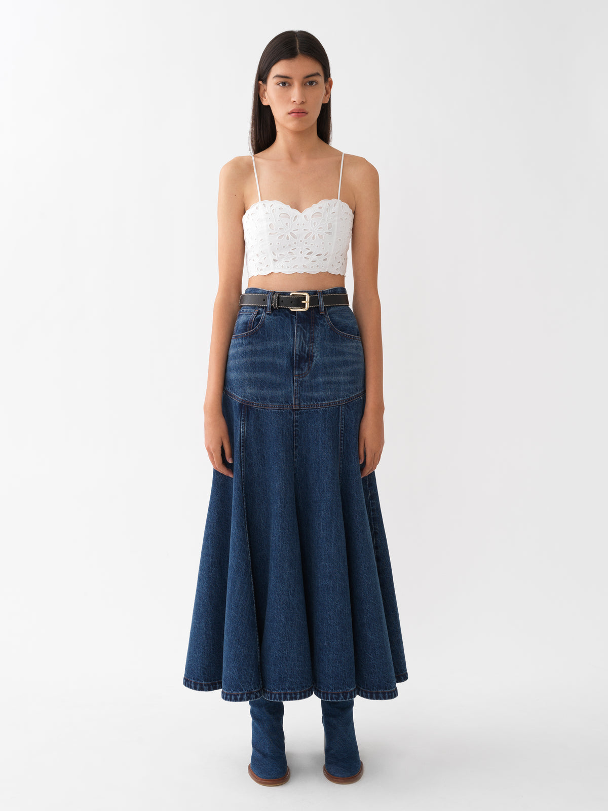 Dusky Blue SKIRT - Dusky Blue