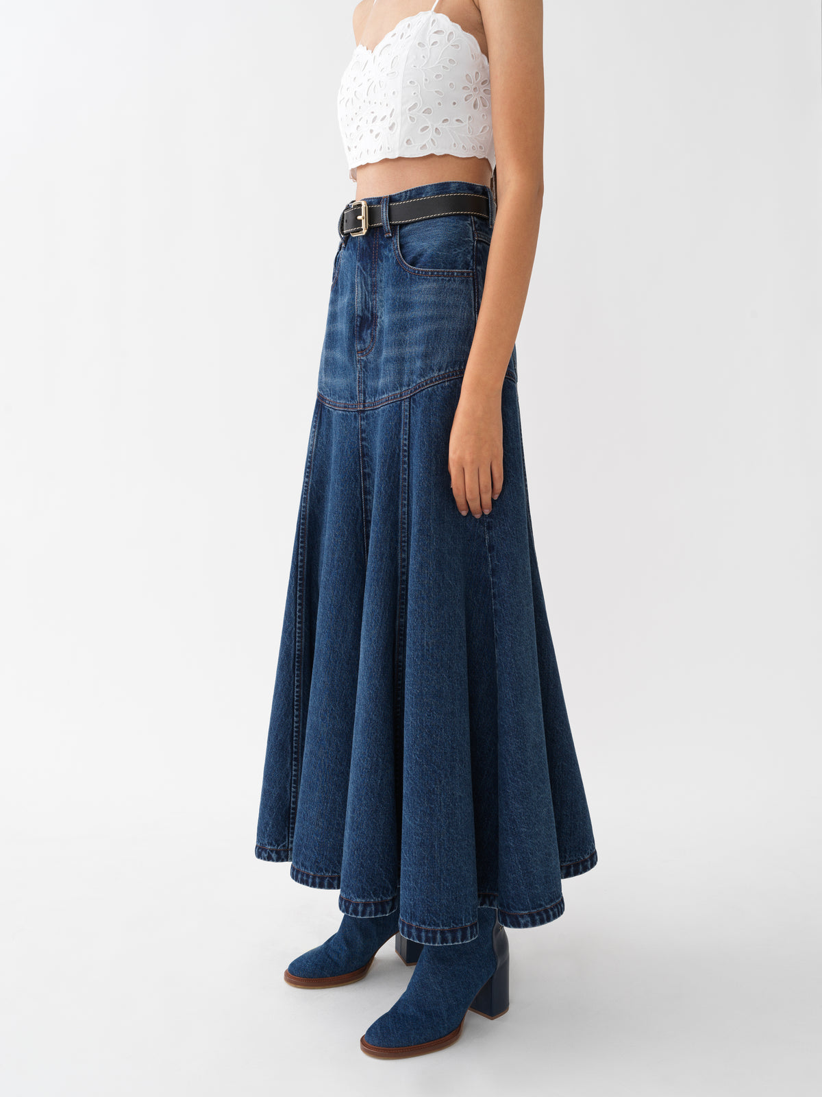 Dusky Blue SKIRT - Dusky Blue