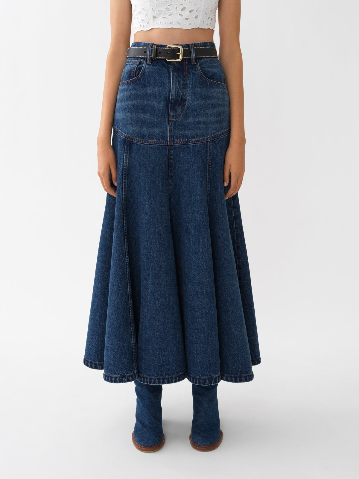 Dusky Blue SKIRT - Dusky Blue