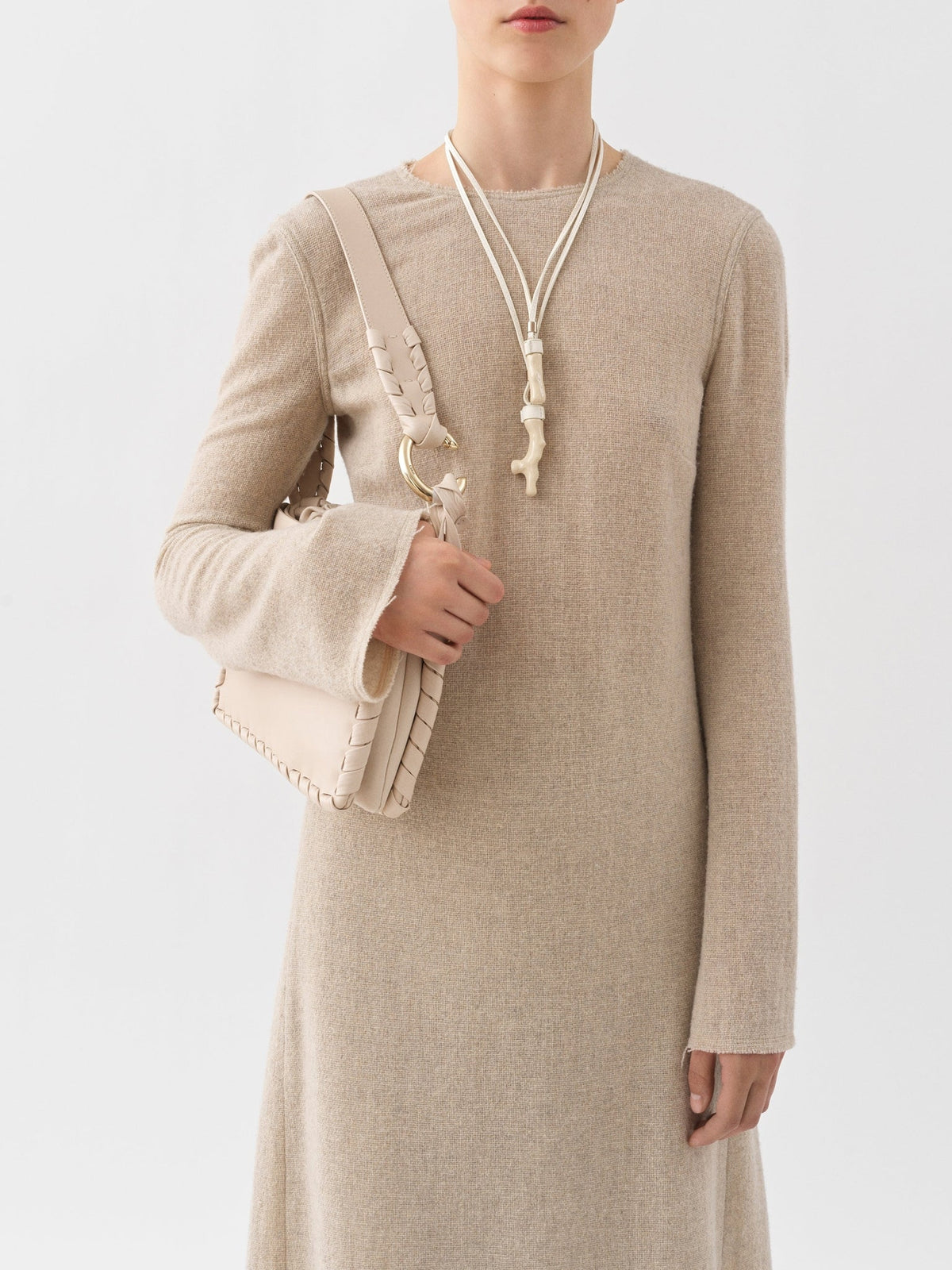 Nude MUTLI GUSSET BAG - Nude