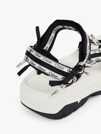 Black & White FLAT SANDA - Black & White