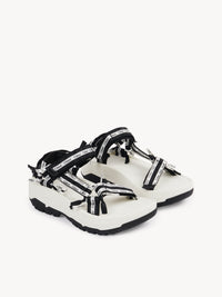 Black & White FLAT SANDA - Black & White