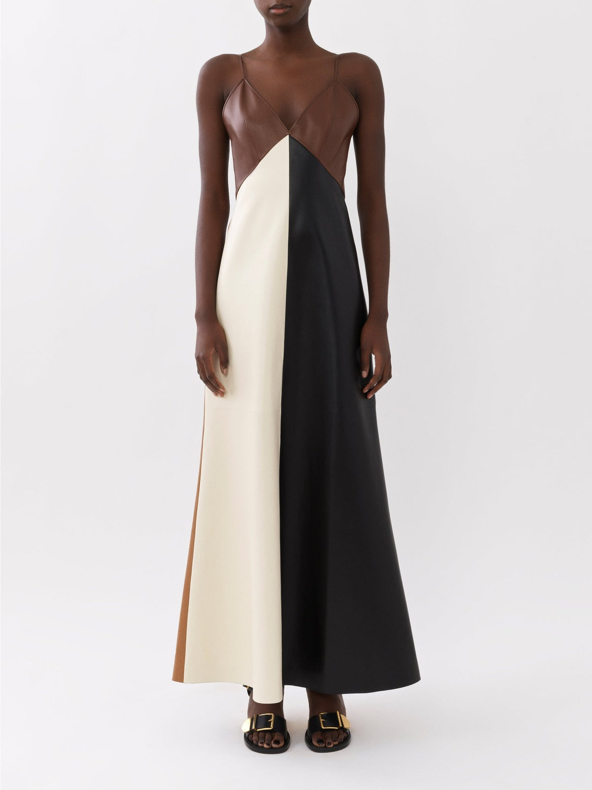 Multicolor Brown DRESS - Multicolor Brown