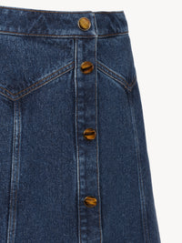 Faded Denim SKIRT - Faded Denim