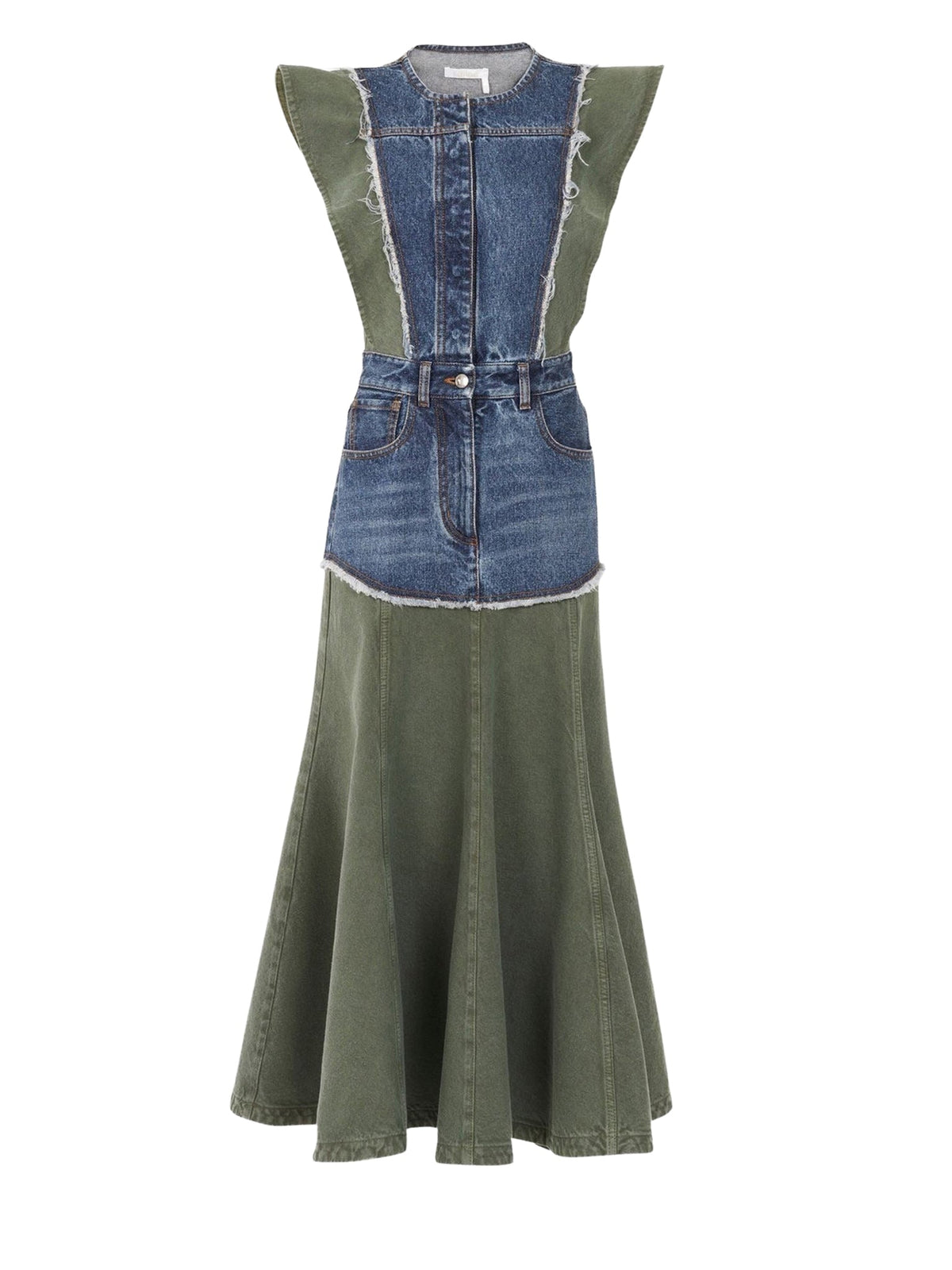 Blue & Green DRESS - Blue & Green