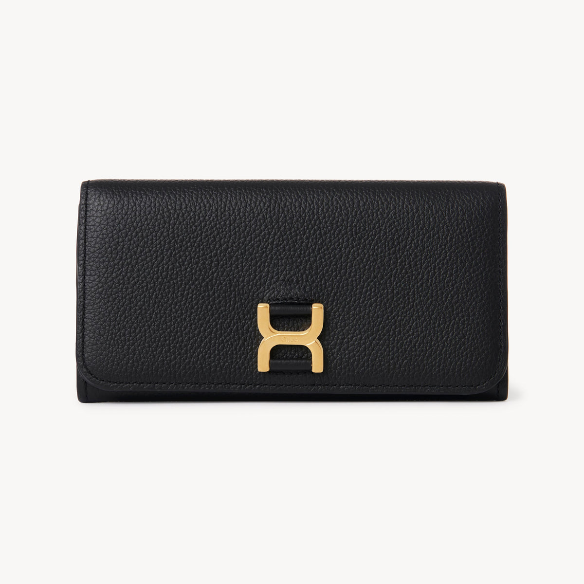 BASEPLUS_Black LONG WALLET WITH FLA - Black