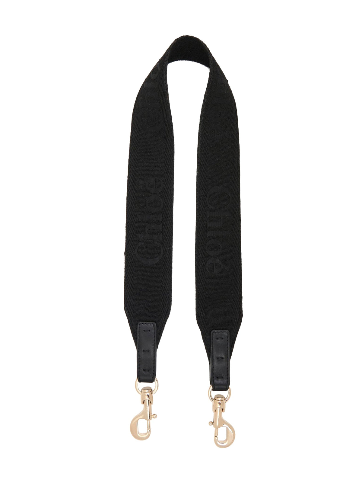 BASEPLUS_Black CANVAS STRAP CHLOE L - Black