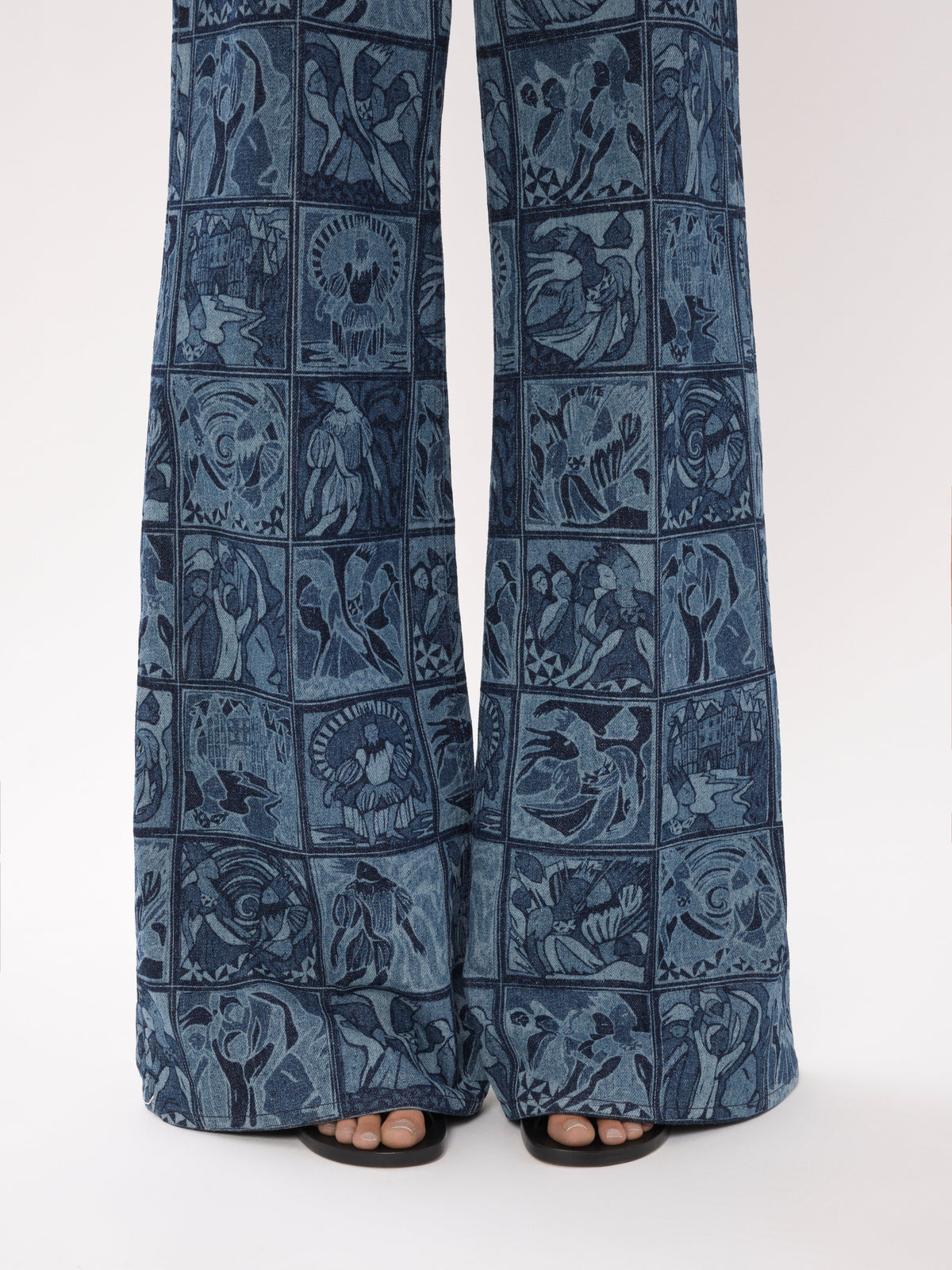 BASEPLUS_Multicolor Blue TROUSERS - Multicolor Blue